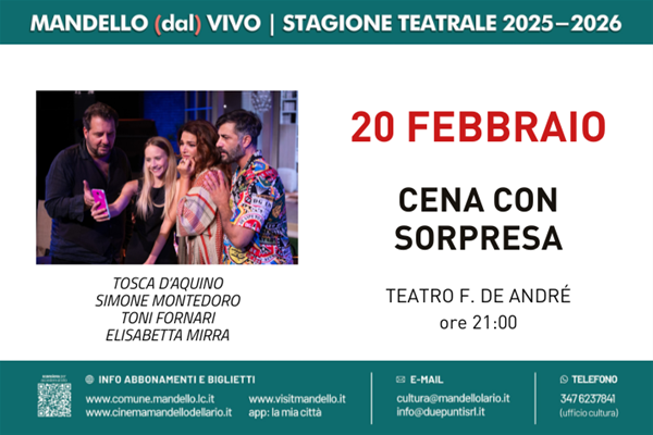 L'immagine riporta i dettagli dell'evento presenti in descrizione