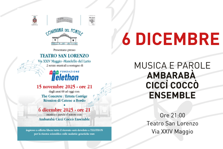 L'immagine riporta i dettagli dell'evento presenti in descrizione