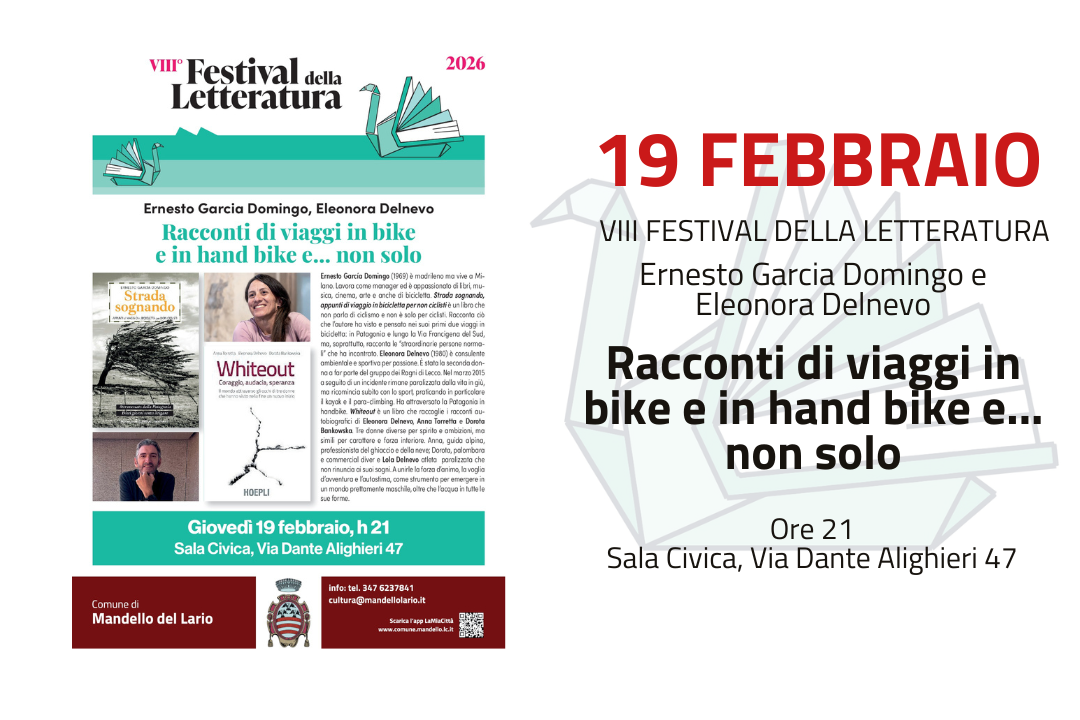 L'immagine contiene informazioni riguardanti l'evento