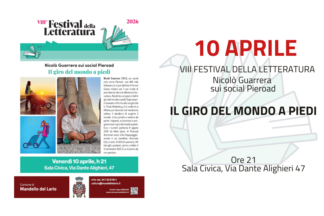 L'immagine contiene informazioni sull'evento