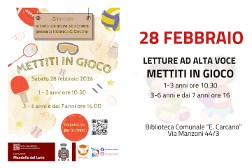 L'immagine contiene informazioni sull'iniziativa