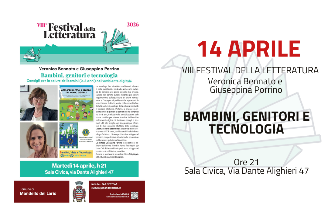 L'immagine contiene informazioni sull'evento