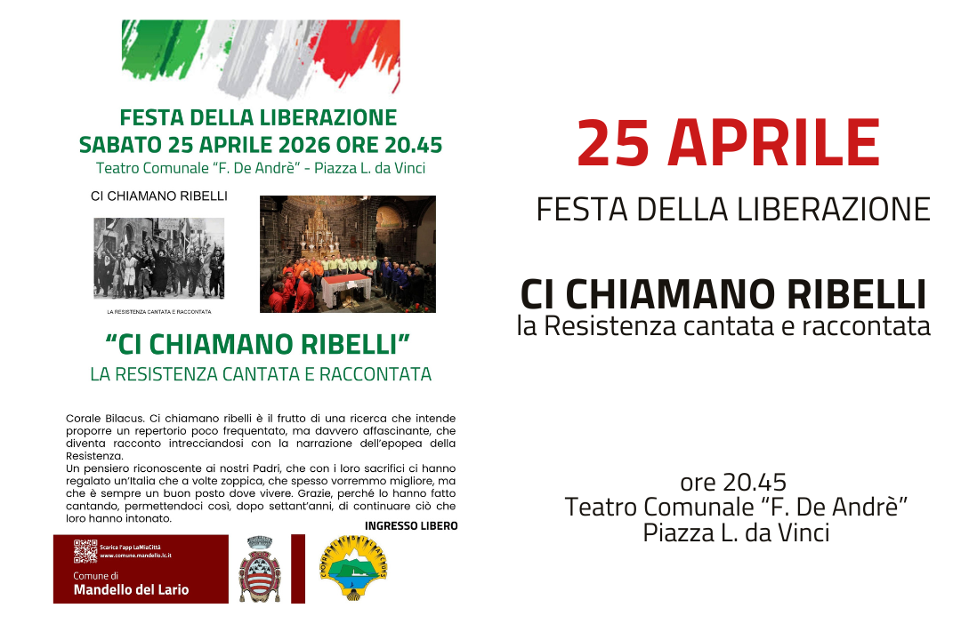 L'immagine contiene informazioni sull'evento