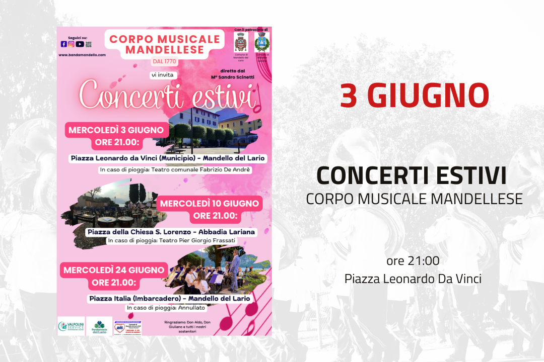 L'immagine riporta i dettagli dell'evento presenti in descrizione