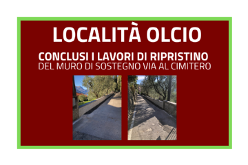 L'immagine riporta il titolo dell'avviso e le fotografie del muro e della via